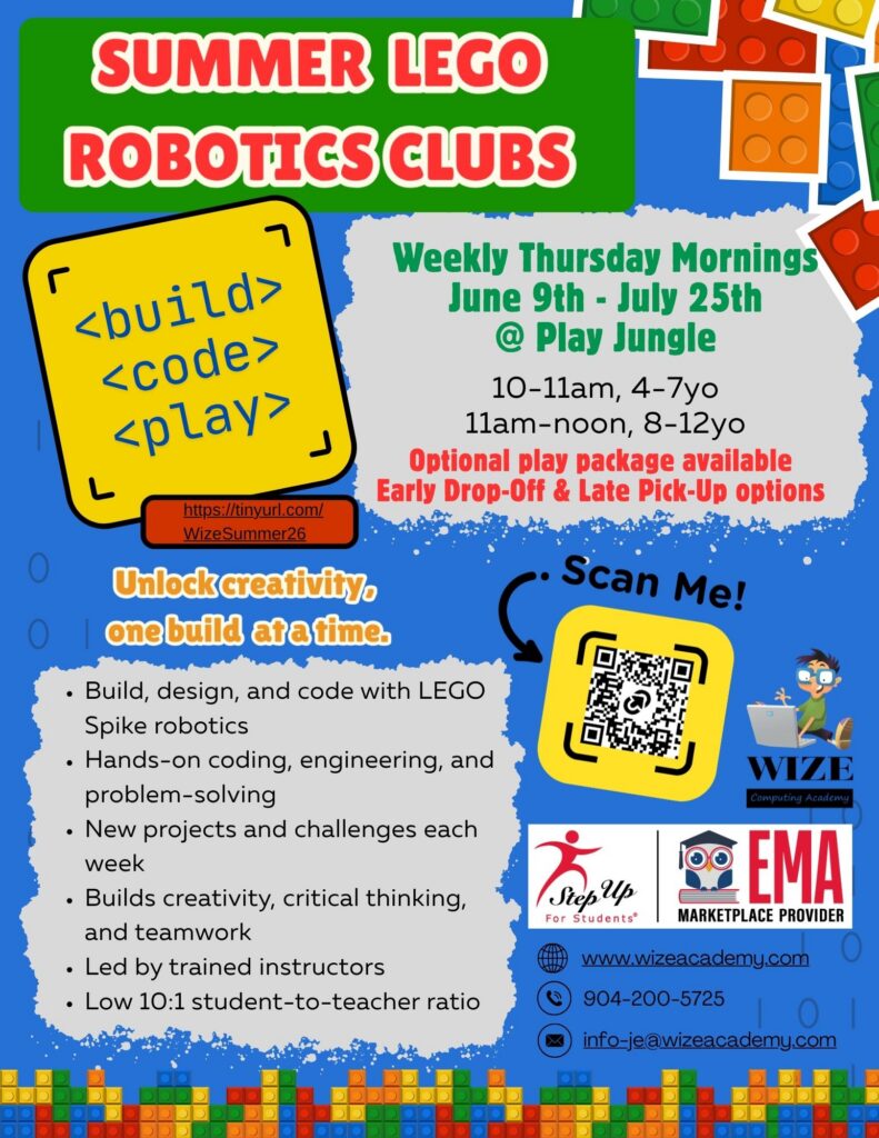 Summer Lego Robotics Flyer