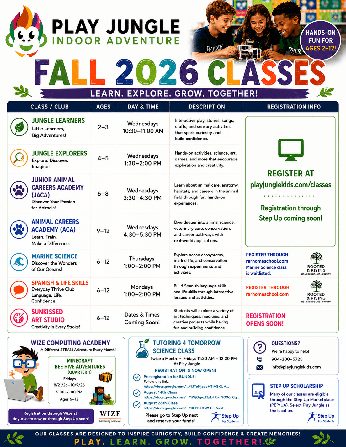 Fall 2026 Classes